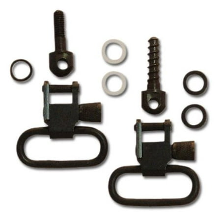Wood Screws Fits Some Lever-Action /& Tube-Mag Rifles /& Carbines GrovTec Swivel Set Black Oxide 1 Loops